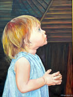Çocuk portresi. Tuval üzerine yağlıboya
40x50cm