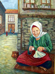 Yaşlı Kadın. Tuval üzerine yağlıboya.
 50x60cm (2009) 450 TL
